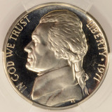 1971-S 5c  Proof Jefferson Nickel No S Mintmark FS-501 CACG PR65