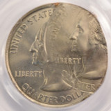 2000-P 25c Massachusetts Quarter Quadruple Struck 4 Strikes, 2-4th O/C PCGS MS64