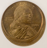 2000-P $1 Sacagawea Dollar Struck 15% Off-Center NGC MS65