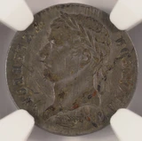 (1809-1814) France 1/2F Obverse Mirror Brockage NGC AU Details