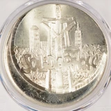 1990 Poland 100K Zl Struck 20% Off-Center PCGS MS66