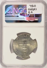 1976-D 50c Kennedy Half Triple Curved Clipped & 5% Off-Center NGC MS64