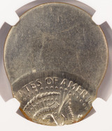 1971-D 50c Kennedy Half Struck 60% Off-Center NGC MS66