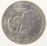 1972-D Ike Dollar Struck 7% Off-Center NGC MS62
