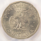 1979-S $1 SBA Dollar Struck Through Obverse PCGS AU58