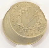 ND 5c Liberty Nickel Struck 20% Off-Center CACG MS64