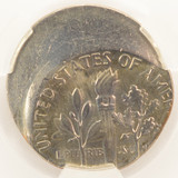 1977 10c Roosevelt Dime Struck 30% Off-Center CACG MS64