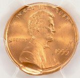 1999 1c Lincoln Cent 5% Indent and Partial Collar PCGS MS64 Red
