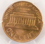 ND 1c Lincoln Cent 45% Partial Brockage and Misaligned Die PCGS MS64 Red