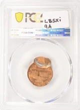 1989 1c Lincoln Cent Flipover Double-Struck, 2nd 80% Off-Center PCGS MS64 Red