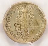 1944 10c Mercury Dime Broadstruck PCGS MS62