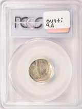 1935 10c Mercury Dime Struck 20% Off-Center PCGS MS63