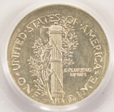 1942-S 10c Mercury Dime Uncentered Broadstrike PCGS AU58