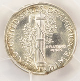 1942 10c Mercury Dime Clipped Planchet PCGS MS66
