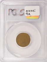 1954-D 1c Wheat Cent Double-Struck, 2nd 25% Off-Center PCGS VF35