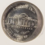 NGC 5c Jefferson Nickel 95% Brockage and Broadstruck NGC MS68 FS