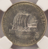 2004-P 5c Keelboat Jefferson Nickel Struck Thru Obverse/Reverse UNC