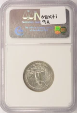 1964 25c Washington Quarter Struck on Dime Stock NGC AU
