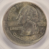 2000-P 25c New Hampshire Statehood Quarter Struck 15% Off-Center PCGS MS63
