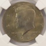 1983-P 50c Kennedy Half Struck 10% Off-Center NGC MS64