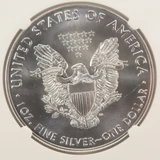 2016 $1 Silver Eagle Clashed Dies Obverse & Reverse NGC MS69