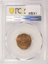 1977 1c Lincoln Cent Struck 30% Off-Center PCGS MS64 Red