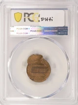 1975 1c Lincoln Cent Double-Struck, 2nd 85% Off-Center PCGS MS62 RB