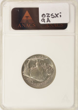 1936 5c Buffalo Nickel Broadstruck ANACS MS63