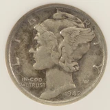 1942/1 10c Mercury Dime  FS-101 NGC VF30