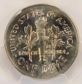 1999-P 10c Roosevelt Dime Broadstruck PCGS MS64