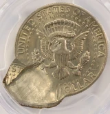 1971-D 50c Kennedy Half Double-Struck, 2nd 70% Off-Center PCGS UNC Details