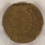 1903 1c Indian Cent Struck 10% Off-Center PCGS VG8