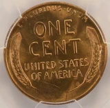 1955-S 1c Wheat Cent Cud Die Break & Die Damage PCGS MS66 Red