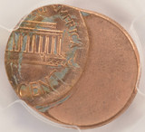 1995 1c Lincoln Cent Struck 50% Off-Center PCGS MS65 Red