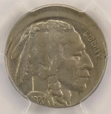 1920 5c Jefferson Nickel Struck 10% Off-Center PCGS UNC Details