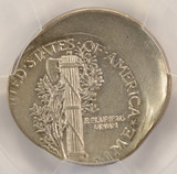 1920-x 10c Mercury Dime Struck 25% Off-Center PCGS AU53