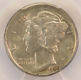 1936 10c Mercury Dime Broadstruck PCGS MS64
