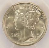 1944 10c Mercury Dime Partial Collar Strike PCGS MS67 Finest Known