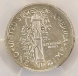 1944 10c Mercury Dime Broadstruck PCGS AU Details