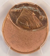 1991 1c Lincoln Cent Struck 45% Off-Center PCGS MS65 Red