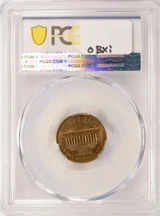 1971-D 1c Lincoln Cent Misaligned Die Obverse PCGS MS63 RB