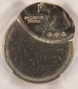 1994-x 25c Washington Quarter Struck 60% Off-Center PCGS MS64