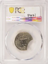 1995-P 25c Washington Quarter 16% Curved Clip PCGS MS65