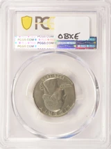 1976 25c Bicentennial Quarter 4% Straight Clip PCGS MS62