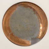 1999 1c Lincoln Cent Double-Struck, 2nd Strike Broadstruck & Indent NGC MS66 Red