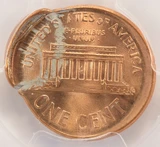 2001 1c Lincoln Cent 20% Brockage & Broadstruck PCGS MS67 Red