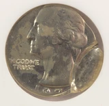1971 25c Washington Quarter Struck on Dime Planchet & 10% Indent NGC MS63