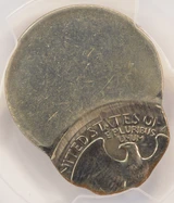 1983-x 25c Washington Quarter Struck 70% Off-Center PCGS MS62