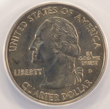 2004-D 25c Wisconsin Quarter Extra High Leaf ANACS MS64