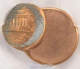1987 1c Lincoln Cent Struck 65% Off-Center PCGS MS65 Red